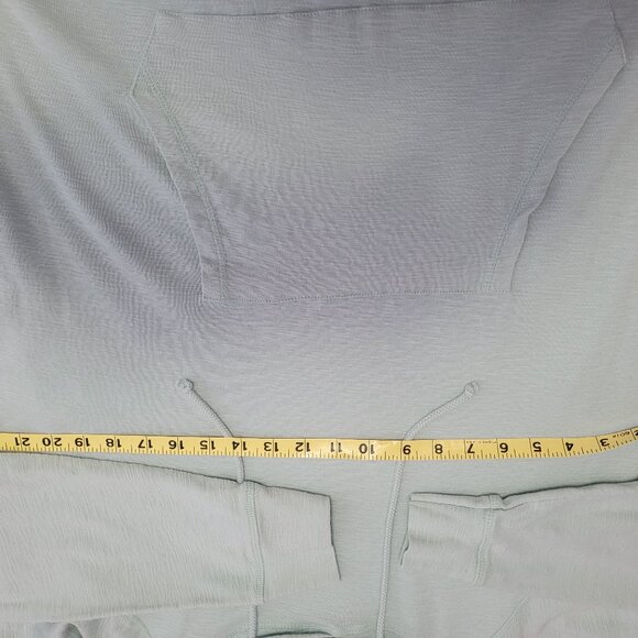 PD&C Light Green 100% Cotton Pullover Hoodie Size Medium EUC - Picture 7 of 8